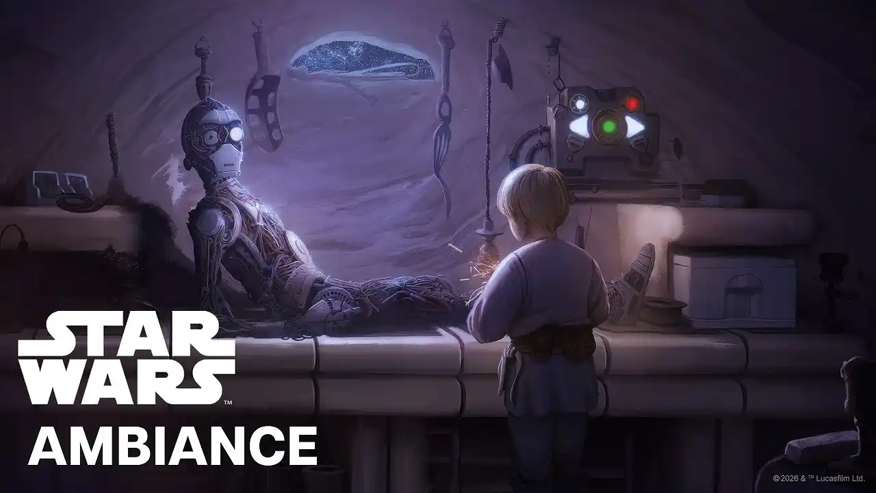 Star Wars Ambiance: Anakin baut C-3PO | 10 Stunden für Arbeit, Lernen & Schlafen