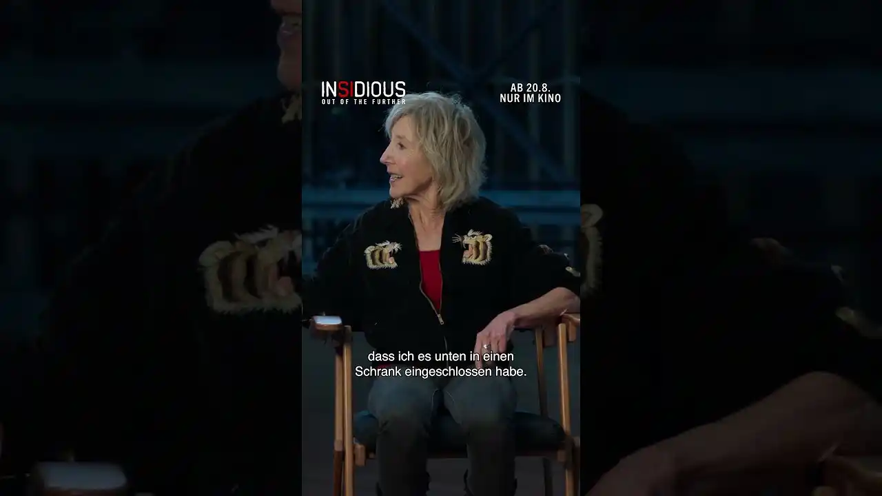 Video: Warum Lin Shaye das Drehbuch eingeschlossen hat 😳 #Insidious: Out Of The Further – Ab 20.8. im Kino.