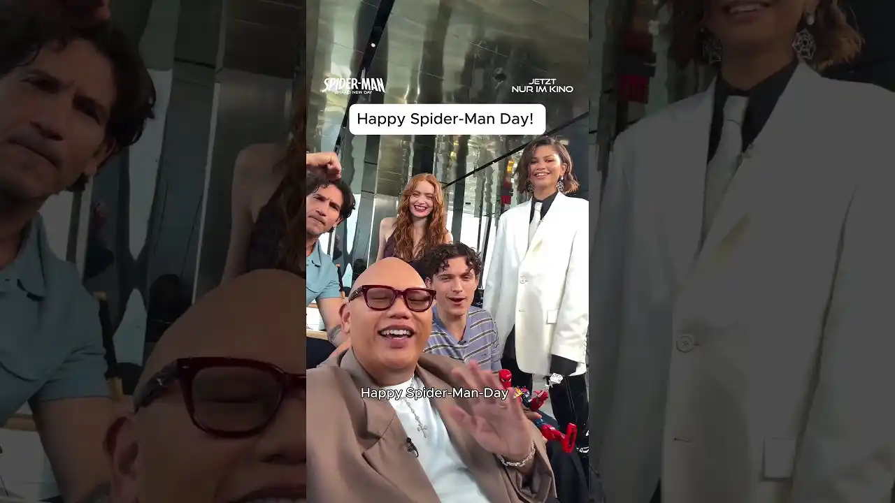 Video: Happy Spider-Man Day an alle, die mitfeiern 🕷️ Der perfekte Tag für Kino und #SpiderManBrandNewDay