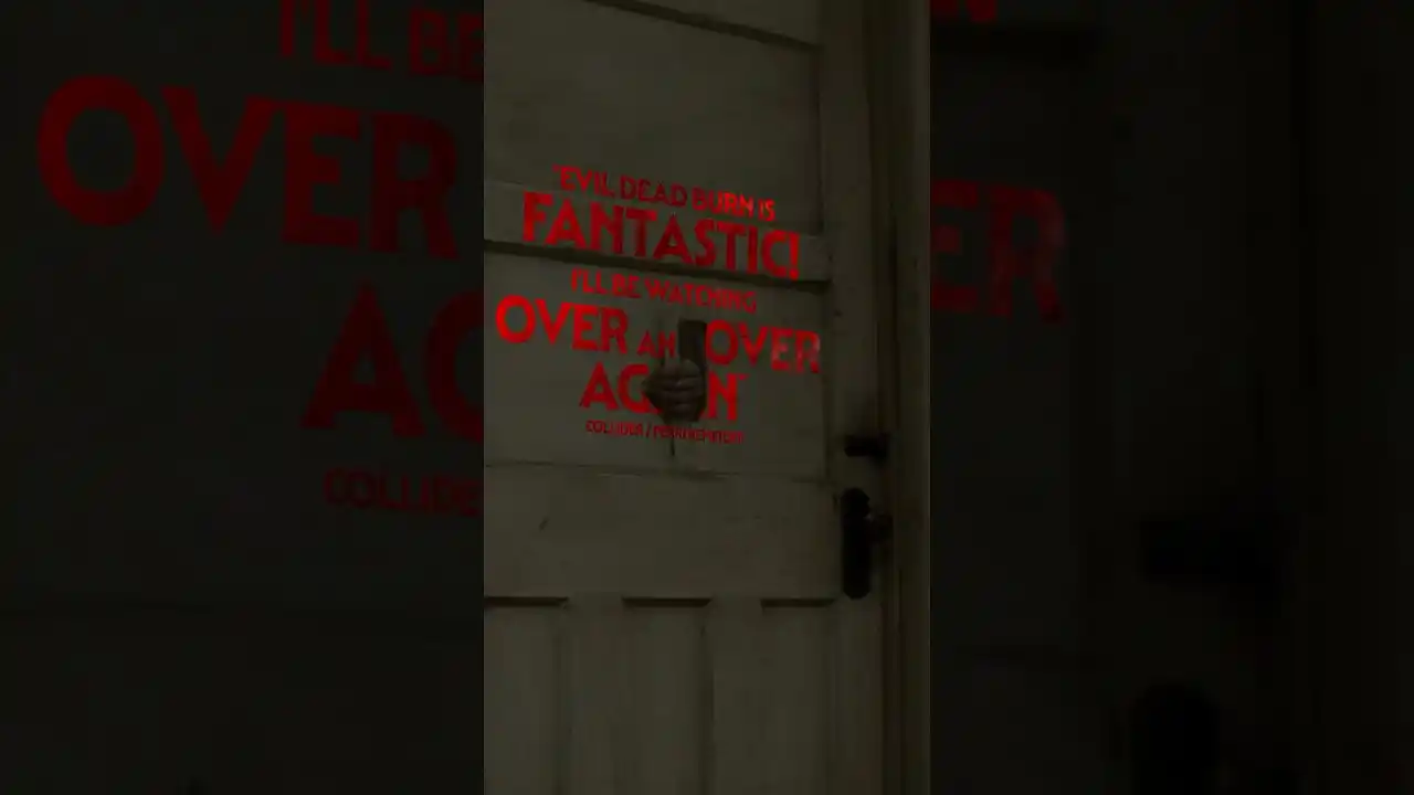Video: Look fear in the face, over, and over, and over. 🔥 Get your tickets for #EvilDeadBurn NOW