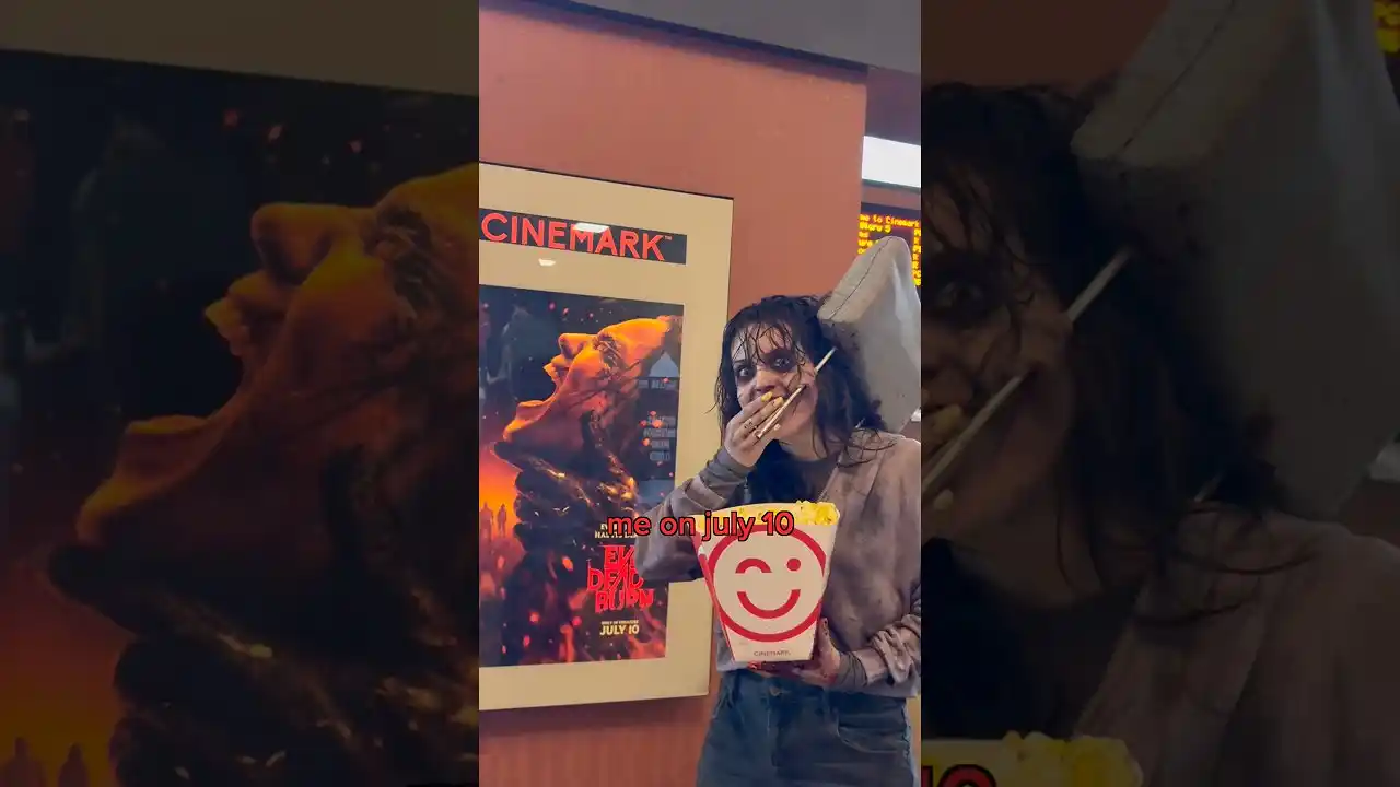 Video: Absolute cinema. Get your tickets to see #EvilDeadBurn 🔥, in theatres July 10.