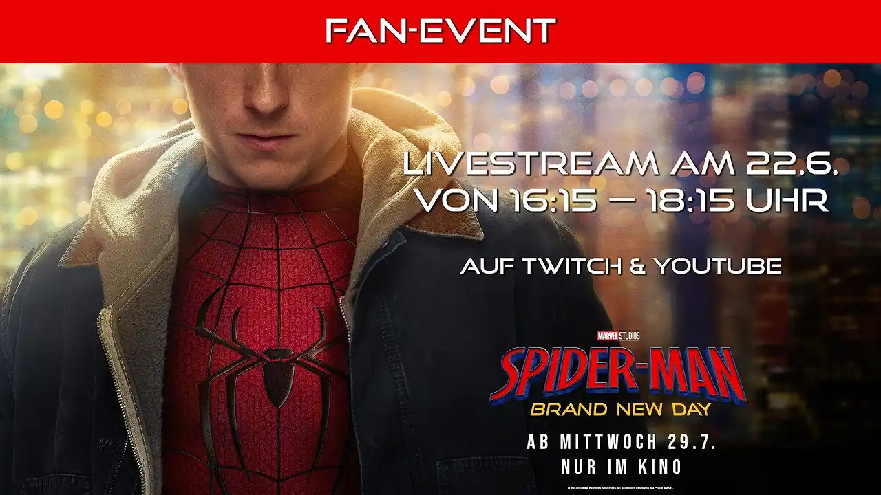 Video: Spider-Man: Brand New Day – Berlin Fan-Event Livestream (Kinostart 29.7.2026)