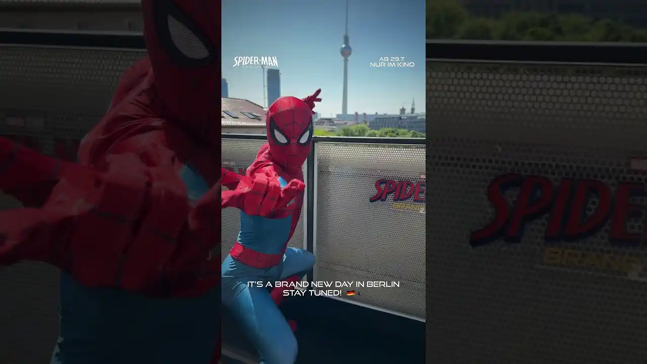 Video: Es ist ein brandneuer Tag in Berlin. 🇩🇪🕷️ Tom Holland und Zendaya sind heute in der Hauptstadt!