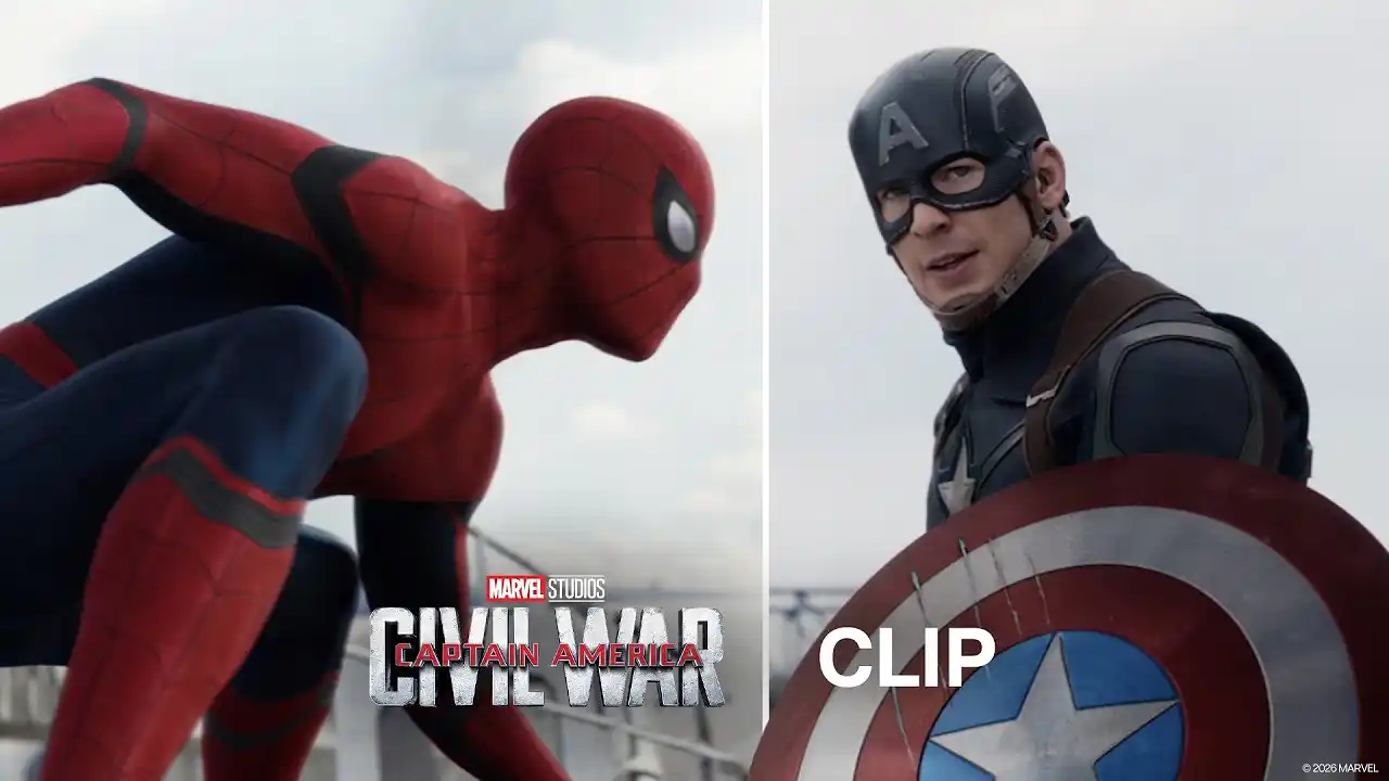 Video: Captain America Fights Spider-Man | Captain America: Civil War | Official Clip
