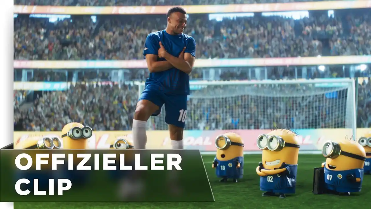 Video: MINIONS & MONSTER | Exklusiver Clip "Kylian Mbappé betritt das Spielfeld" deutsch/german HD
