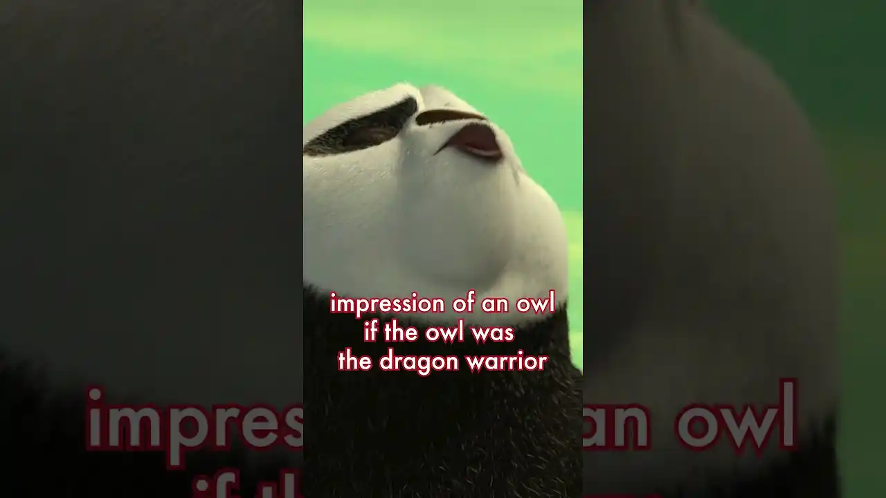 Video: wanna hear my owl impression (I've never heard an owl in my life) | KUNG FU PANDA