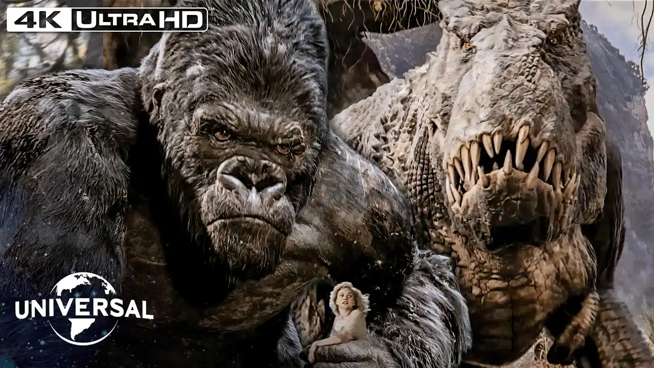 Video: King Kong | Kong Saves Ann From the V. rex's