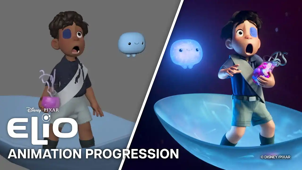 Video: Elio Animation Progression Reel | "Welcome to the Communiverse"