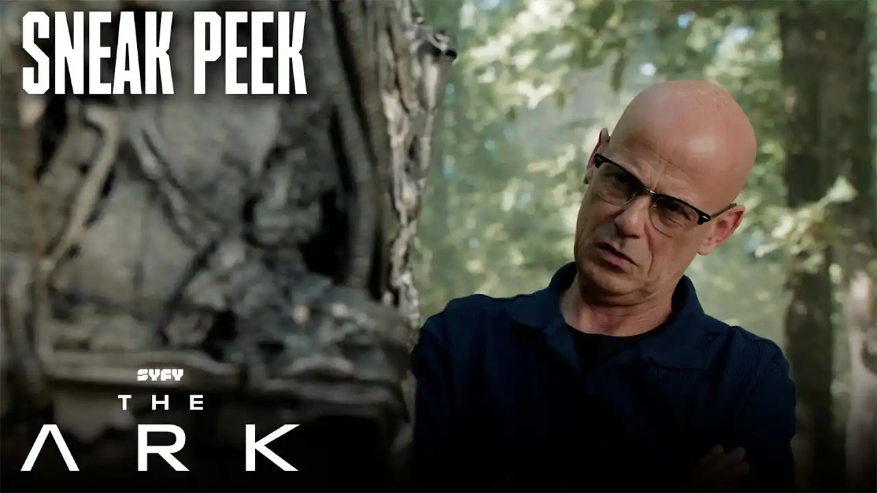 Video: SNEAK PEEK: Trust and Strickland Examine Debris in the Forest | The Ark (S3, E7) | SYFY