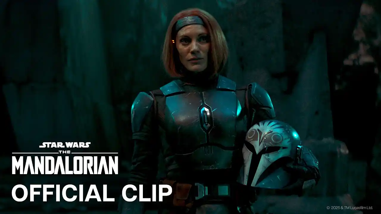 Video: Bo Katan and Din Djarin See the Mythosaur | The Mandalorian | Official Clip