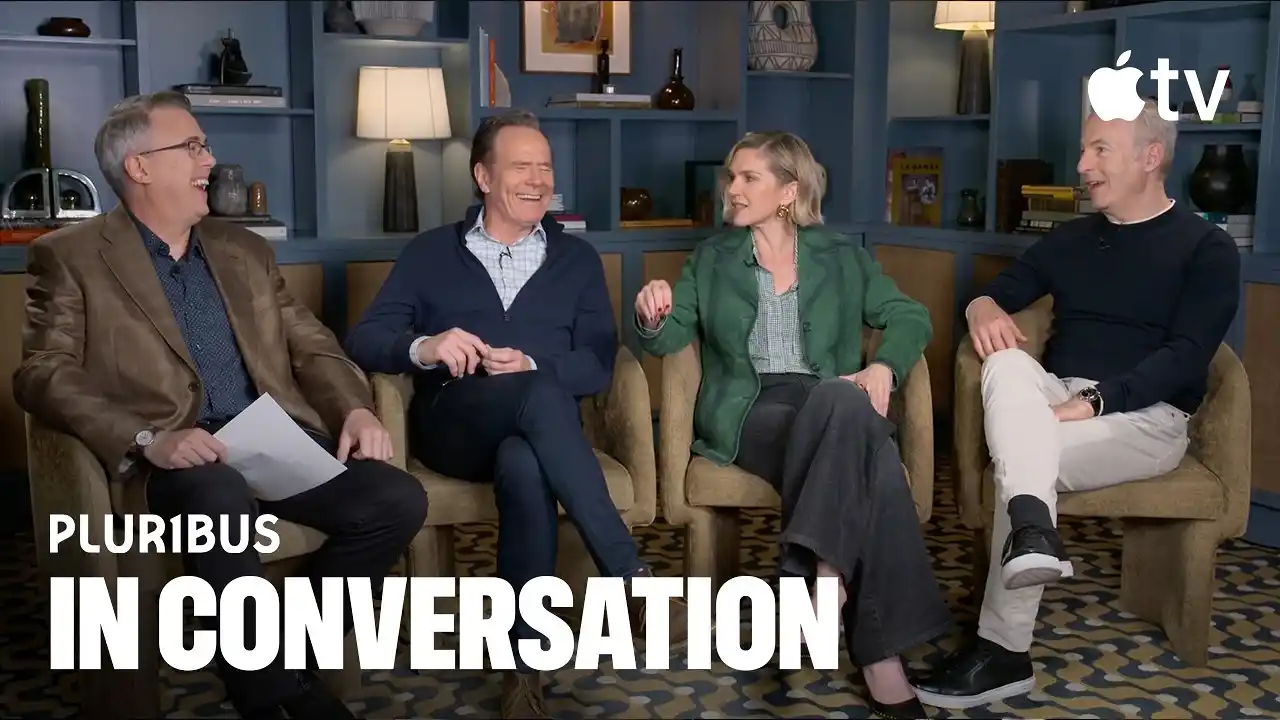 Video: Pluribus — Vince Gilligan, Rhea Seehorn, Bryan Cranston and Bob Odenkirk In Conversation | Apple TV