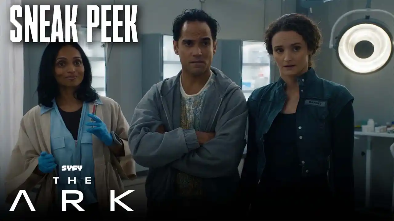 Video: SNEAK PEEK: Dr. Kabir Explains Her Gene Therapy to Ian and Garnet | The Ark S3, E10) | SYFY