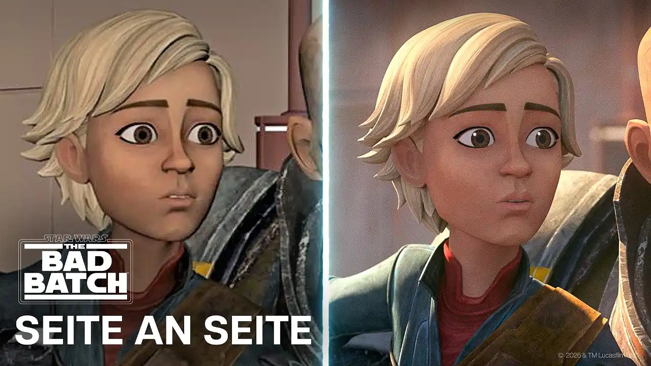 Video: Star Wars: The Bad Batch Seite an Seite | „Risiko-Rennen“ Hinter den Kulissen | Animatic vs. Folge