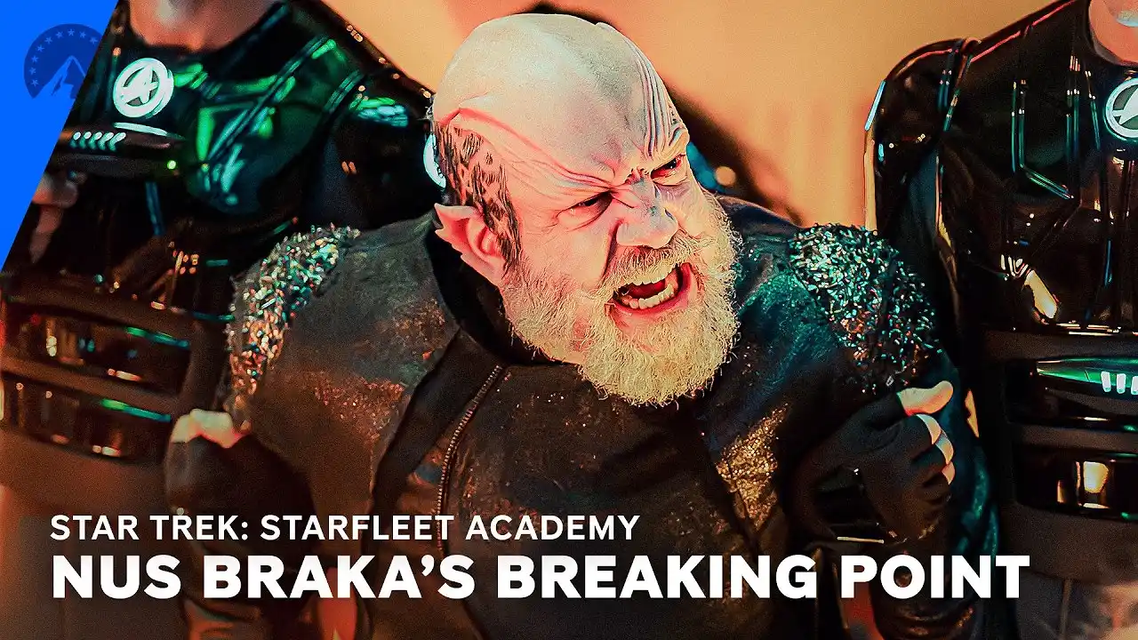 Video: Star Trek: Starfleet Academy | Nus Braka's Origin Story (S1, E10) | Paramount+