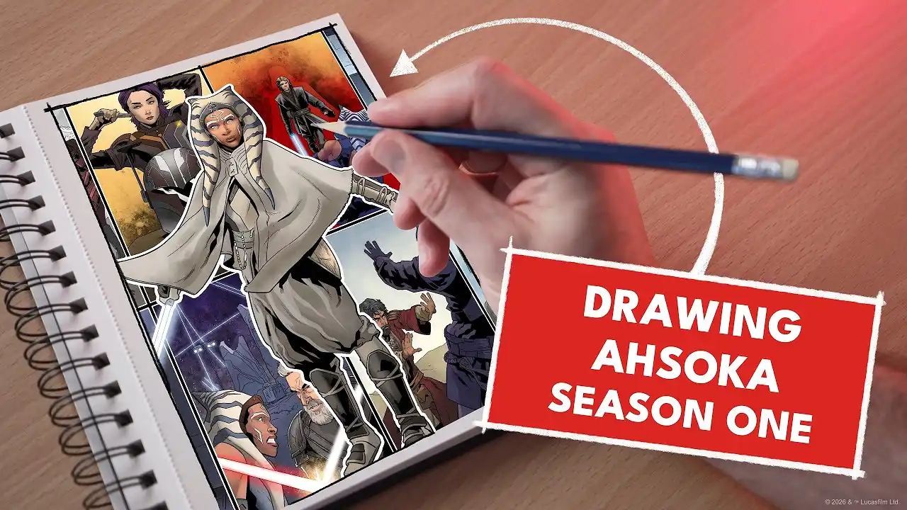 Video: Drawing Star Wars: Ahsoka Season 1 (ft. Artist Will Sliney) | Star Wars Illustrated