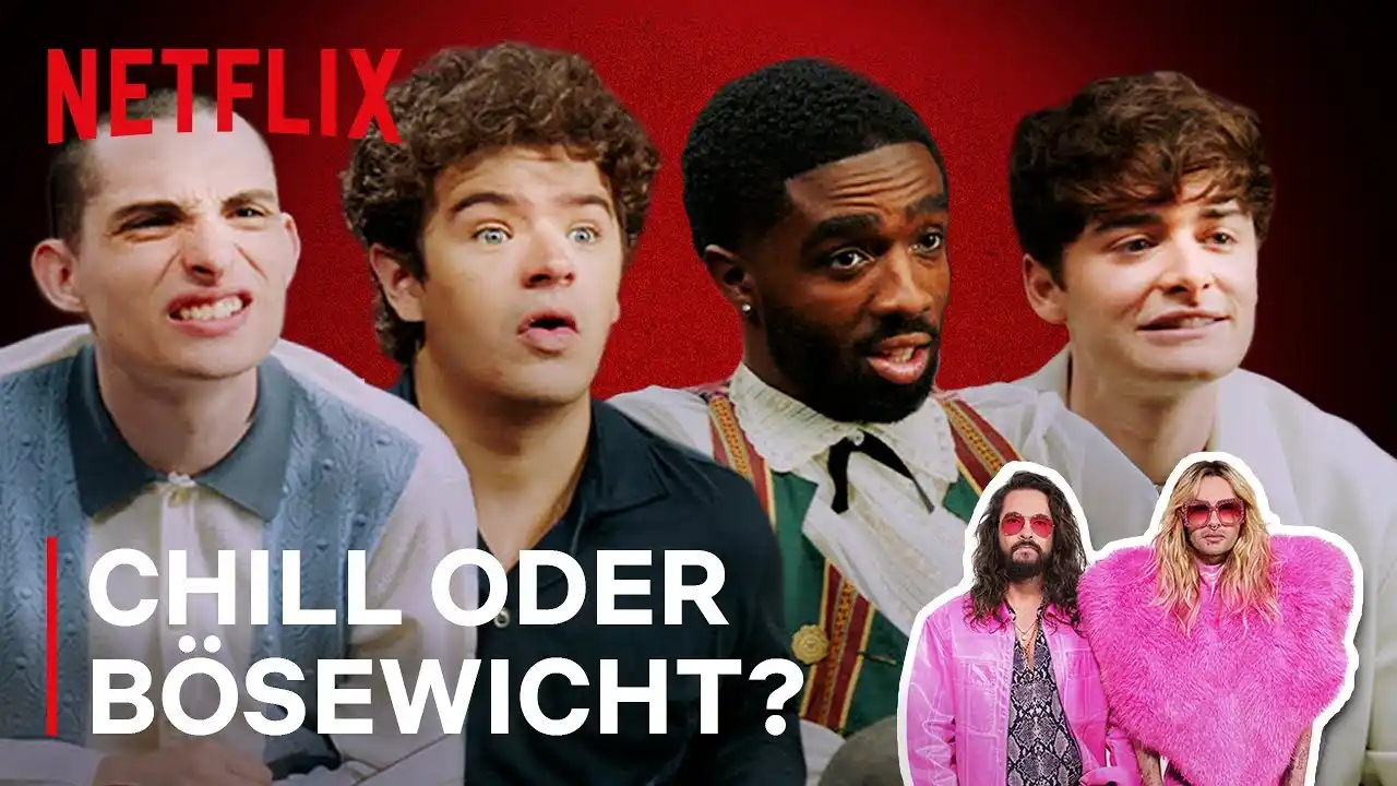 Video: WAS sagen sie über deutsche Netflix-Charaktere?!? | Stranger Things | Netflix