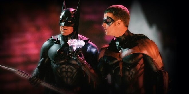 Batman (George Clooney) und Robin (Chris O’Donnell) in Batman & Robin (1997)