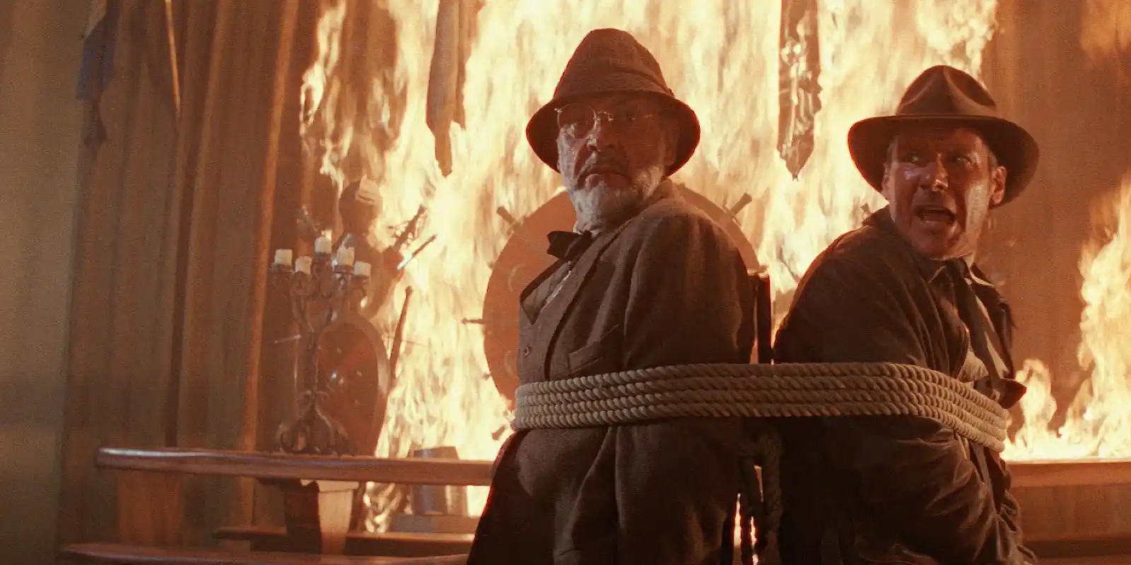 Sean Connery und Harrison Ford in „Der letzte Kreuzzug”