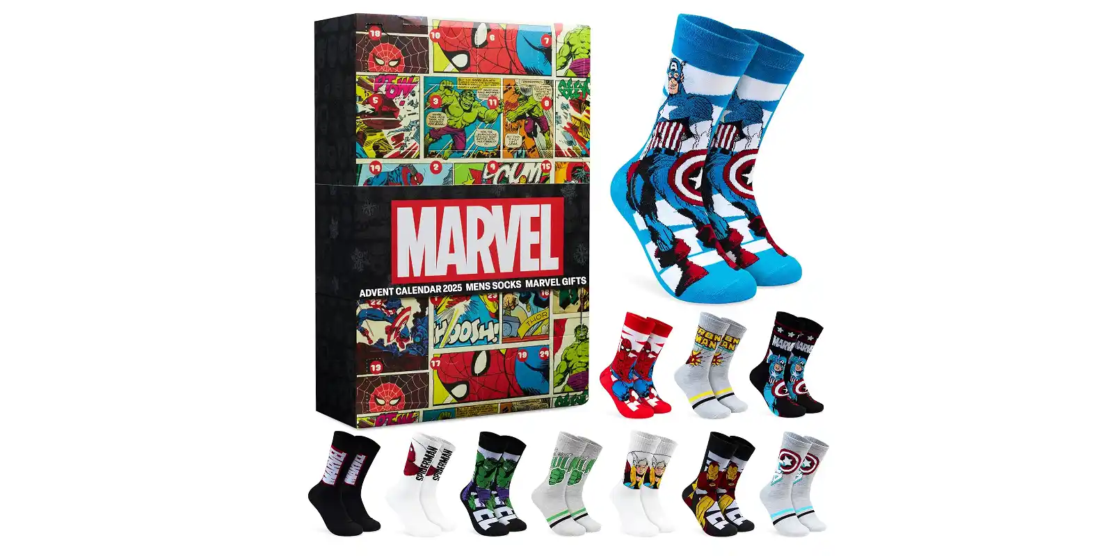 Marvel Socken Adventskalender 2025 Marvel Socken Adventskalender 2025