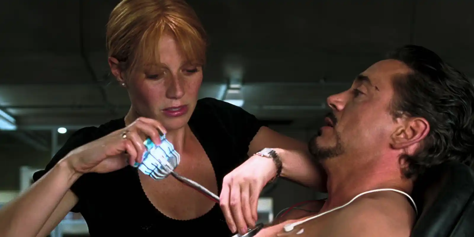 Pepper Potts und Tony Stark in Iron Man
