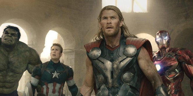 Hulk, Captain America, Thor und Iron Man Avengers: Age of Ultron