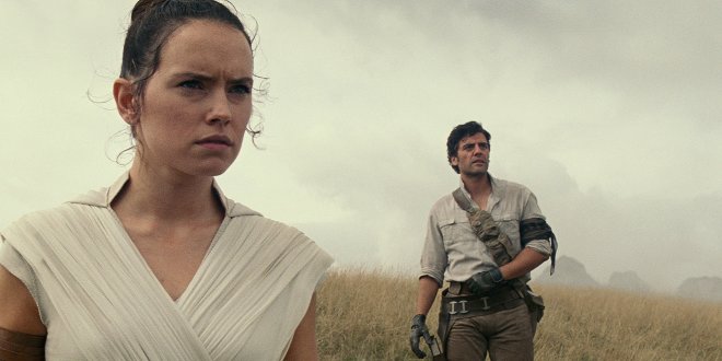 Daisy Ridley als Rey und Oscar Isaac als Poe Dameron in Star Wars Daisy Ridley als Rey und Oscar Isaac als Poe Dameron in Star Wars