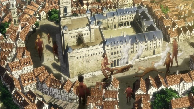 Attack on Titan 01x08 - Ich höre einen Herzschlag - Schlacht um den Bezirk Trost, Teil 4