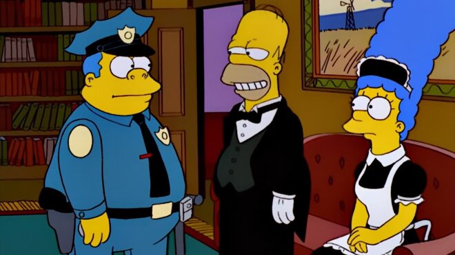 Die Simpsons 13x21 - Am Anfang war die Schreiraupe