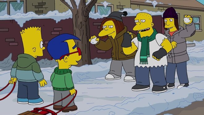 Die Simpsons 26x21 - Das Schweigen der Rowdys
