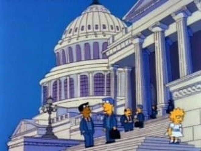 Die Simpsons 03x02 - Einmal Washington und zurück
