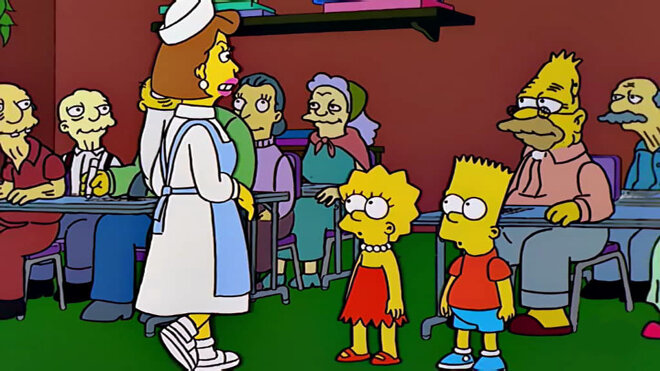 Die Simpsons 10x20 - Seid nett zu alten Leuten
