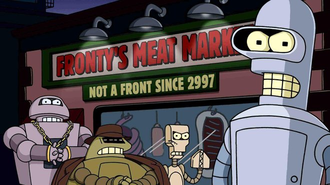 Futurama 02x17 - Allein gegen die Roboter-Mafia