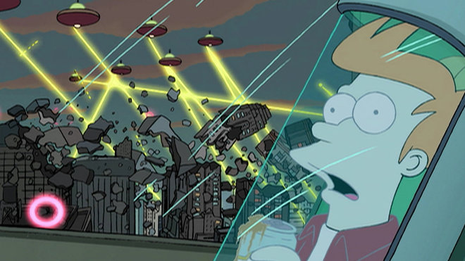 Futurama 01x01 - Zeit und Raum 3000