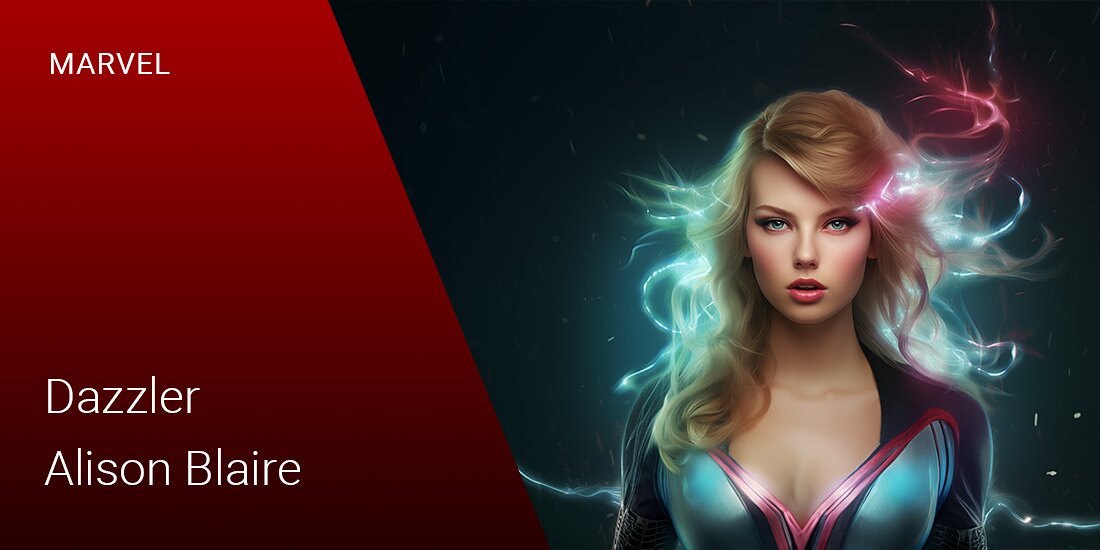 Dazzler (Alisons Blaire) - Marvel Charakter Dazzler (Alisons Blaire) - Marvel Charakter